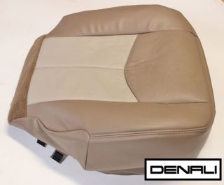 03 04 05 06 GMC Sierra 1500 Denali Truck Driver 2 Tone Leather Seat Cover Tan