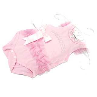 Girls Baby Pink Bodysuit Princess Dress Kids One Piece T Shirt Dress 0 36M