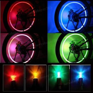 5X Colorful Car Bike Bicycle Tire Wheel Valve LED Light