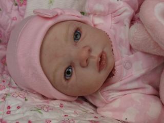 Reborn Baby OOAK Aleina Peterson Morgan Newborn Infant Girl Doll
