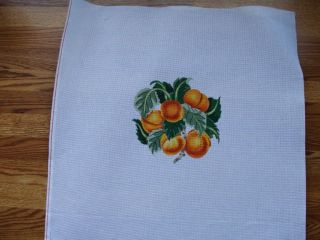 Peach Still Life Decorations Hand Painted Needlepoint Canvas D 295