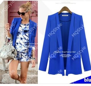New Womens European Fashion Candy Lapel OL Blazer Coat 3 Colors B3079