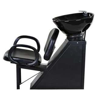 New Sturdy Black Salon Shampoo Chair Bowl Unit Su 20