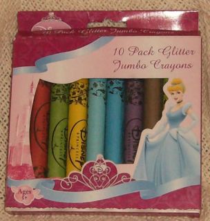 Disney Princess 10 Pack Glitter Jumbo Crayons
