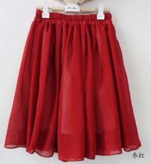 2012 Retro High Waist Pleated Double Layer Chiffon Short Mini Pompon Dress Skirt