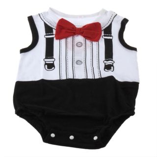 Fashion Cute Wearable Design Boy's Gentleman Bodysuit Clothing for Cool Baby Mm