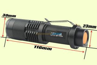 1000LUMEN Adjustable Focus 3Mode CREE XML T6 LED Aluminum Flashlight Torch Light