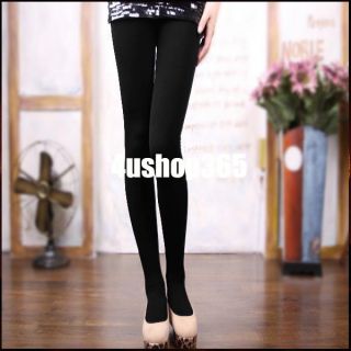 Winter Thermal Fleece Lined Slim Stretch Thick Pantyhose Stirrup Leggings Tights
