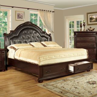 Scottsdale Brown Cherry Finish Bed Frame Set
