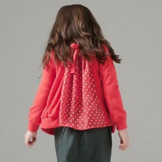 3 8 yrs Children Toddlers Girls Fashion Dot Long Sleeve Top Shirt AL8688 2 Color