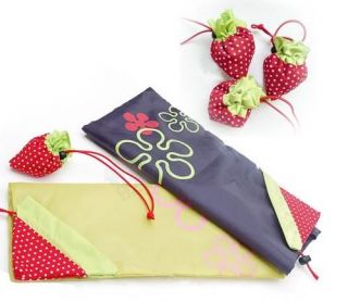 BG9002 Reusable Strawberry Shopping Bag Grocery Folding Bag Shopping Bag