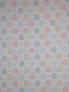 Carters Today's Classics Vintage Cotton Knit Baby Blanket Pastel Bears Lovey