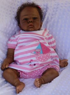 ♥ Doves Nursery ♥ Ethnic African American Reborn Baby Girl A Sandy Faber Sculpt