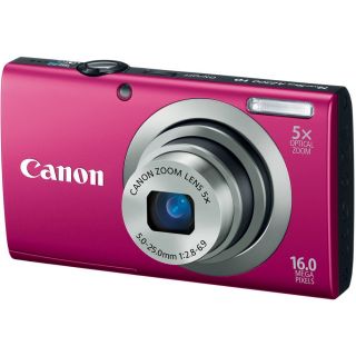 New Canon Digital PowerShot A2300 16MP Red Camera Wide Angle Lens Video