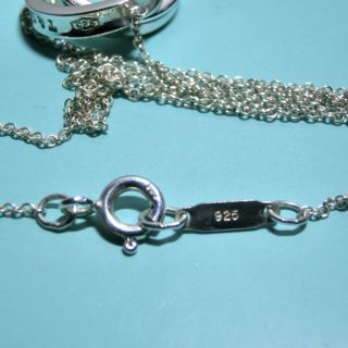 Tiffany Co 1837 Interlocking Circles Necklace Pendant Sterling Silver 925