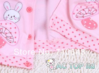 3in1 Baby Infant Girls Suit Kids Clothing Sets T Shirt Hoodies Coat Pants 6 18M