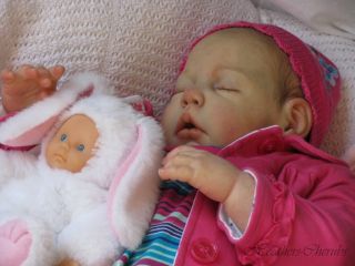 Heathers Cherubs Reborn Painted Hair Baby Doll Chloe 