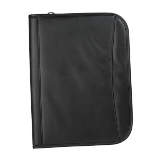 Zippered Padfolio Organizer Documents Holder with Legal Notepad and Pen Holder