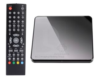 Ultra Thin Dual Core CPU Android 4 2 2 HD 3D TV Box Mini PC WiFi Remote Control