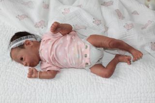 Enchanted Moments Nursery Reborn Preemie Girl Shaylynn Meredith Kit Bonnie Brown