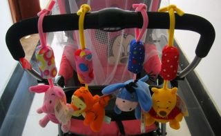 1× Baby Authentic Disney Crib Plush Soft Stuffed Toys Windbell Hanging Rattles