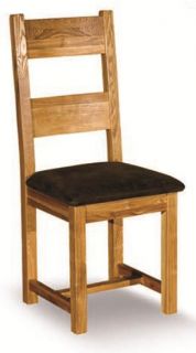 Chateau Solid Oak Furniture Set of Two Dining Chairs