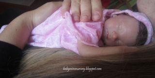 Babymine Nursery Caleb Heather Boneham Reborn Micro Preemie Baby Doll Girl