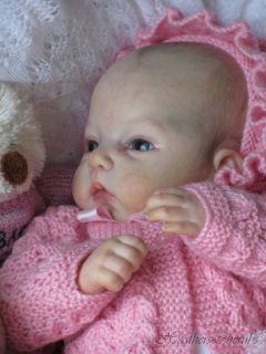 Heathers Cherubs Reborn Huggy Bear Painted Eyes Baby Doll Layaway Available