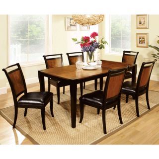Lianne Acacia Cottage Style Black Finish Dining Table Set