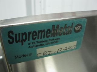 Supreme Metal 23" Under Bar Ice Well Bin 7 Circuit Beverage Line Cold Plate 2'