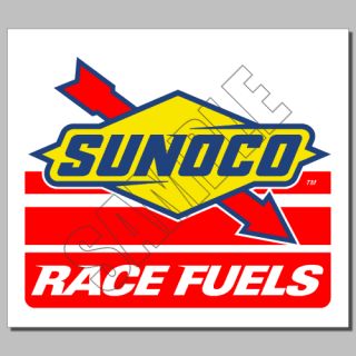 SUNOCO OFFICIAL FUEL NASCAR DECALS/STICKER S INDYCAR/NHRA/U SAC RACING ...