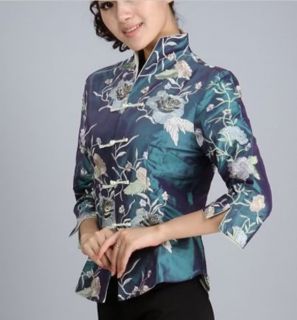 Charming Chinese Women's Silk Jacket Coat Sz M XXXL