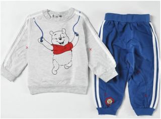 2pcs Kid Baby Boy Long Top Pants Set Suit Outfit Sports Clothing Clothes Bear