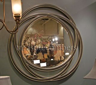 Odalis Modern Black Round Wall Mirror