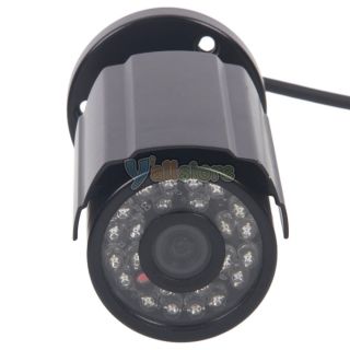 Hot 540TVL 1 3" Sony CCD 3 6mm 24pcs IR CCTV Outdoor Security Camera AC Kit