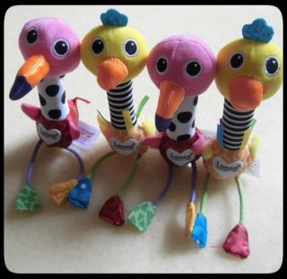 Lamaze Cheery Chirpers Ostrich and Flamingo Infant Baby Development Toys
