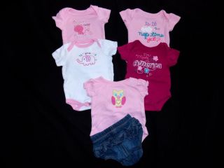 65 Spring Summer Baby Girl Clothes Lot Newborn Infant Outfit Sleeper 0 3 0 3 6