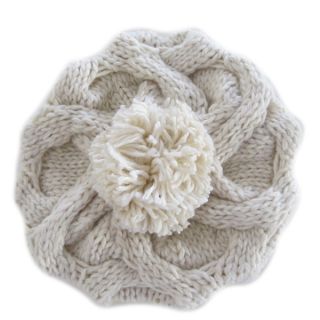 New Korea Women Winter Warm Knit Wool Hat Beanie Crochet Warm Pumpkin Ball Cap