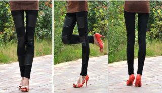 Sexy Ladies Girls' Faux Leather Leggings Pants Black Trouser Tights 9 Styles