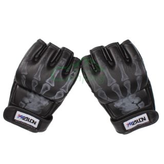 Hot Grappling MMA Gloves PU Punching Bag Training Boxing Gloves Black C579