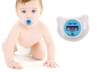 LCD Digital Baby Infant Kid Nipple Thermometer Soother Temp Mouth Health Safe