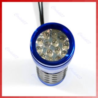 New 14 LED Ultra Bright Flashlight Lamp Hand Torch Blue