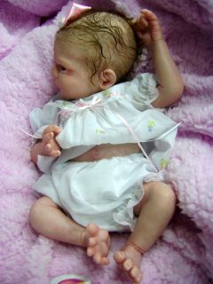 Adorable Preemie Reborn Baby Doll Girl Fern Sculpt New Release by Morgan Perez