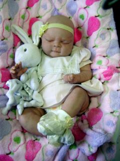 Beautiful Mostly Bald Reborn Big Baby Doll Libby Sculpt by Cindy Musgrove