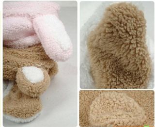 Baby Boy Girl Winter Animal Fleece Jacket Clothes Siamese Modeling Romper