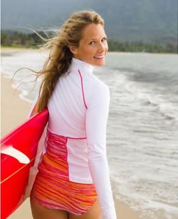 New Women's Long Sleeve Rash Guard Wetsuit Tops Scuba Snorkel Surfing Suit