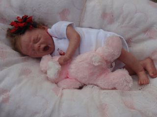 Reborn Newborn Preemie Baby Girl Doll Wee Yawns by Marita Winters Now Emily