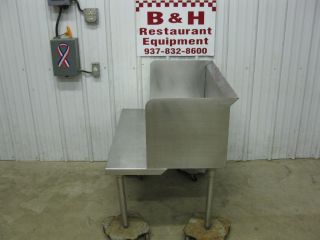 38" x 26" Stainless Steel Heavy Duty Mobile Equipment Griddle Stand Table