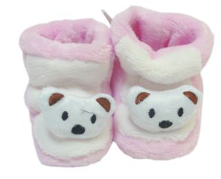 One Pair Soft Newborn Baby Shoes Newborn Infant Shoes Booties Pink Blue