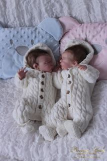 Reborn Babies Sweet Preemie Twins Bean Sprout by Laura Lee Eagles